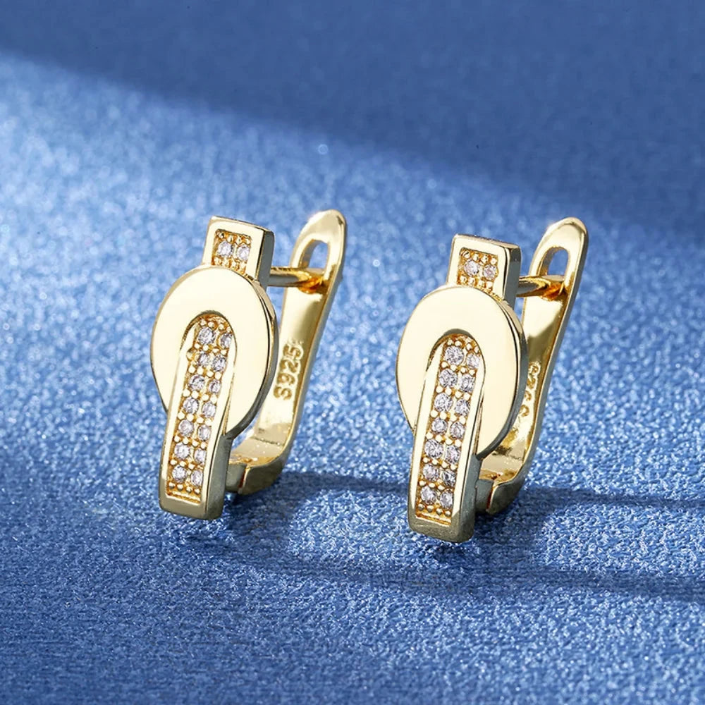 925 Sterling Silver Earrings with Cubic Zirconia for Women