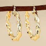 European and American Geometric Ring EarringsE4445