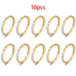 Opal Hinged Pitch Piercing10pcs Gold1.2x6mm