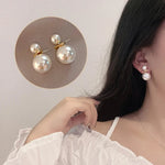2024 New Retro Light Luxury Pearl Stud Earrings Korean Simple Jewelry Christmas Party Girl's Temperament Accessories For Woman04