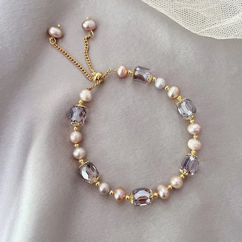 Natural Freshwater Pearl Bracelet for Women Summer Accessories