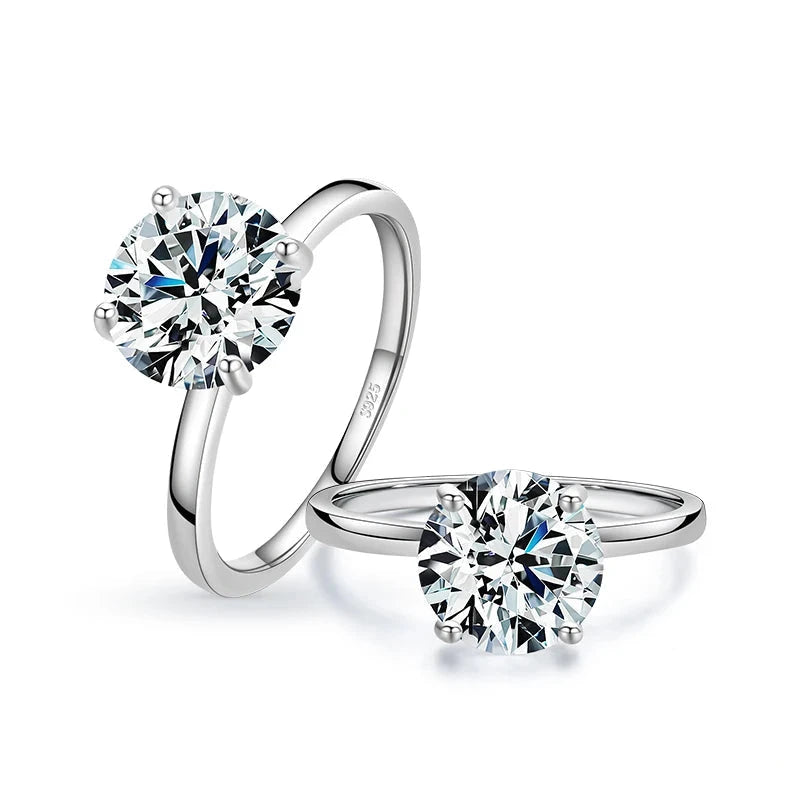 925 Silver 3 Carat Simulated Diamond Ring7