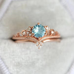 2Pcs Cubic Zirconia Elegant Rings for WomenT09116
