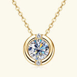 Round Moissanite Pendant Necklace