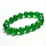 Natural Gemstone Stone Emerald Cuff Charm Bangle Bracelet