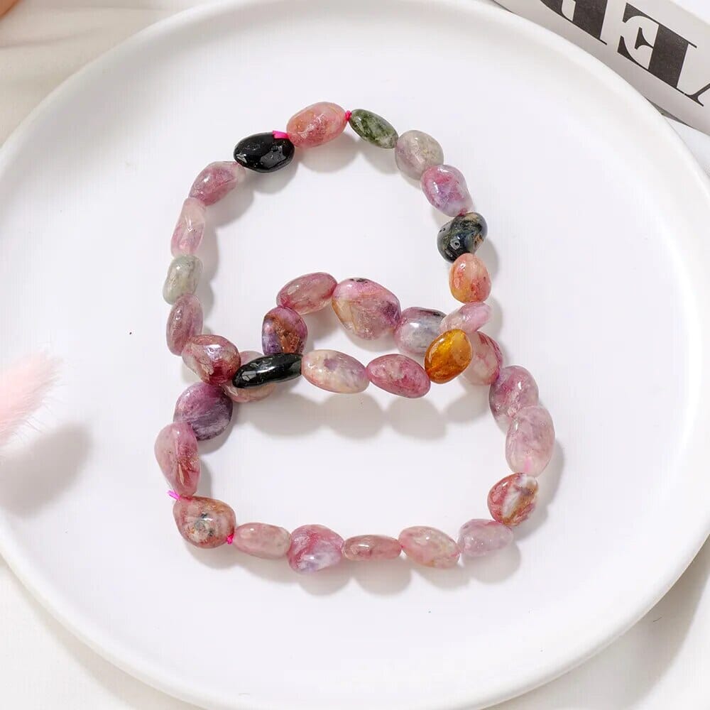 Tourmaline Crystal Tumble Stone BraceletBracelet