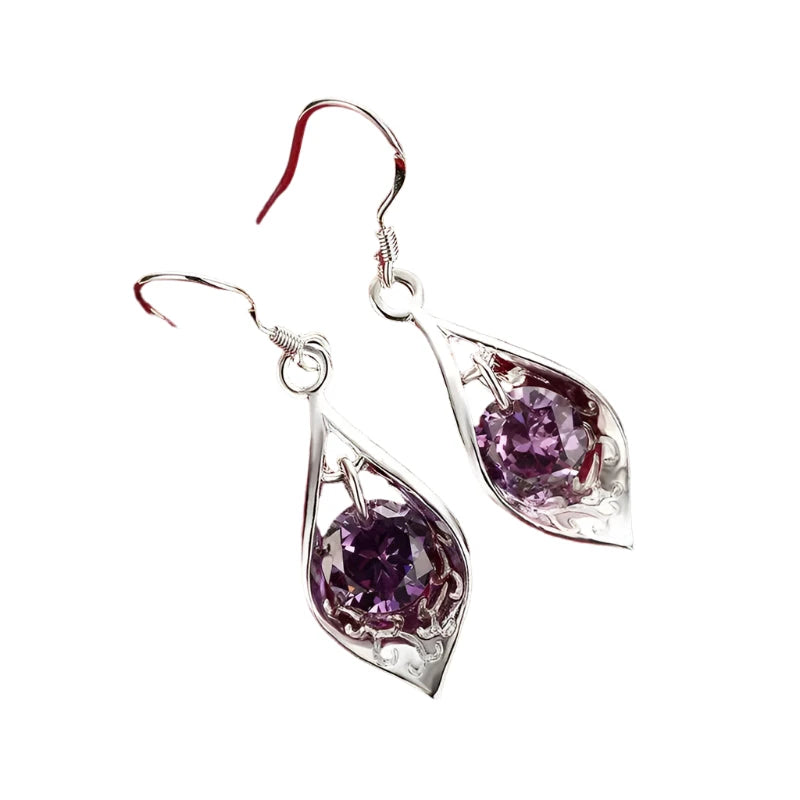 Amethyst Shell Earrings