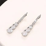 Elegant CZ Drop Earrings for Women