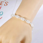 Hollow lantern Ball 925 Sterling Silver Bracelets For Women