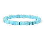 Various Shapes Blue Turquoise Bracelets317cm-6.7inch