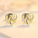 Elegant Chic Heart Ear Stud Wearable Earrings for WomenE2491