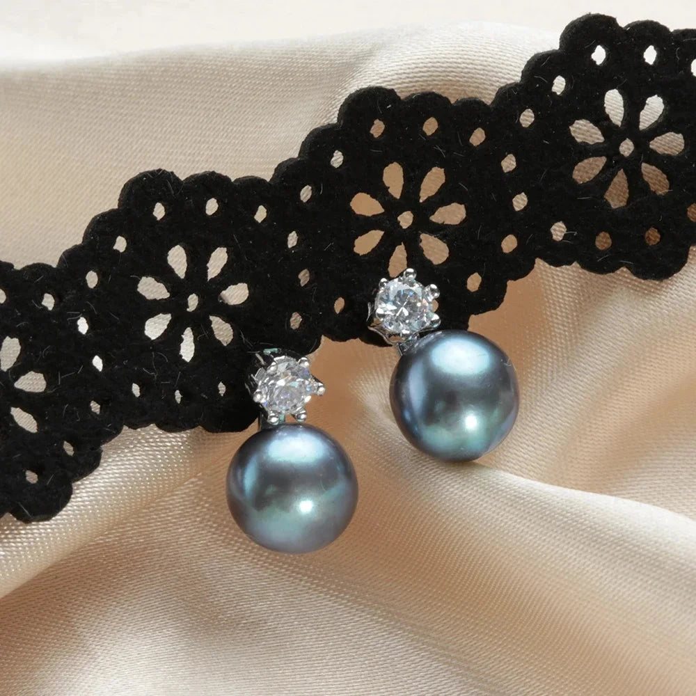 Classic Princess Earrings 100% Real Freshwater Pearl Earring