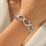 Elegant Stainless Steel Bracelet – Unique Design for Women