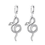 Distorted Geometric Snake Pendant Earrings for WomenAE1167