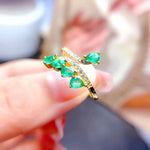 Natural Columbian Emerald Ring