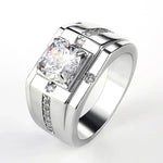 Elegant CZ Ring for Men – Wedding/Engagement