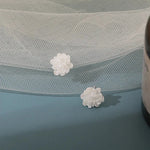 White Flower Stud Earring for Women