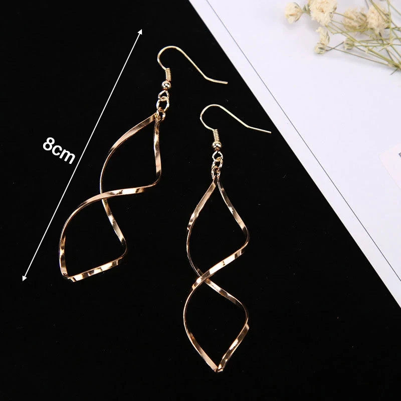 Spiral Women's Hook Earrings