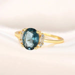 Luxury Oval Zirconia Ring for Women