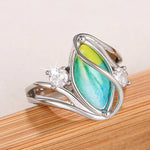 Huitan Colorful Marquise Ring for Women