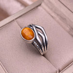 Gem Garnet Women's Ring 925 Sterling Silver Jewelry Vintage Ring