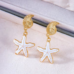 Starfish Dangle Earrings for Women