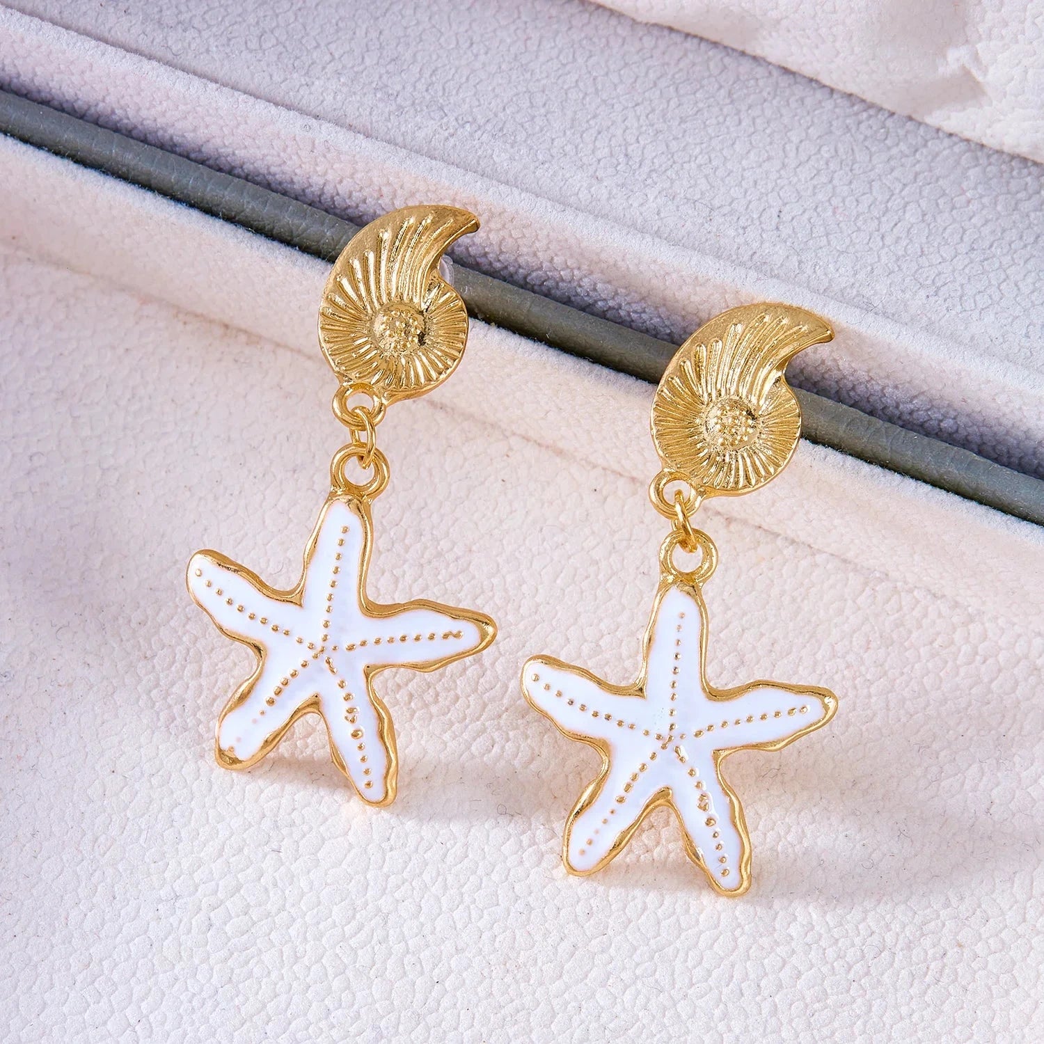 Starfish Dangle Earrings for Women