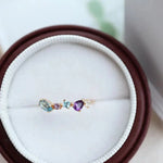 Amethyst Sapphire Ladies Ring