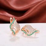 Dazzling CZ Hoop Earrings for Women – Bridal & Party StyleE2827