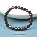 Natural Dark Red Garnet BraceletNatural Garnet16cm 6.3inch