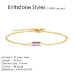 Birthstone Bracelet Sparkling Rhinestone BangleYS36100-June15 Extend 3CM