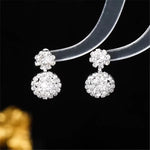 Elegant Snowflake Stud Earrings