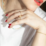 Opal Zircon Ring Luxury