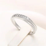 Luxury Rings Paved One-line CZ for Women