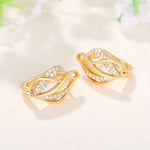 Hot Leaf Hoop Earrings for Women