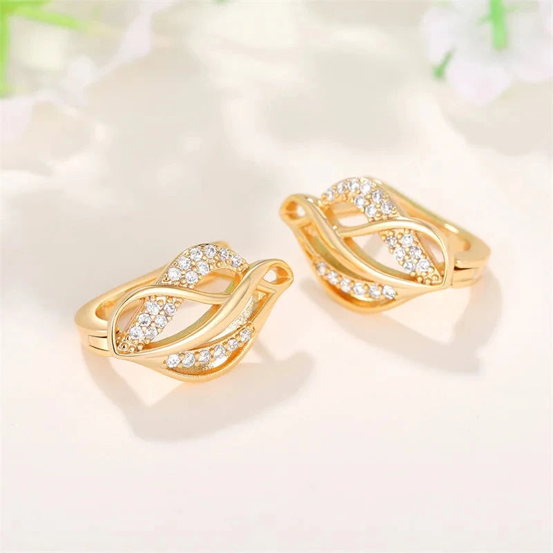 Hot Leaf Hoop Earrings for Women