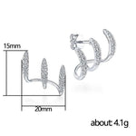 Sterling Silver Claws Earrings