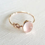 King Luxury Pink Ring Infinite Knot8