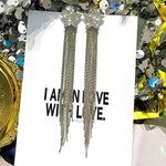 Trend Unique Design Elegant Delicate Zircon Butterfly Tassel EarringsED298-S