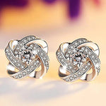 Huitan Delicate Design Stud Earrings Women