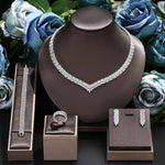 Elegant Gold-Plated Jewelry Setwhiteresizable