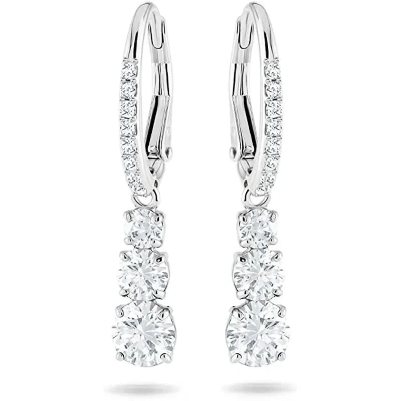Elegant CZ Drop Earrings for WomenE4004