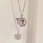 Gradient Butterfly Pendant NecklaceXL292