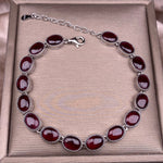 Natural Purple Teeth Garnet Women's Bracelet Ruby