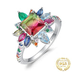 4.6ct Rainbow Tourmaline 925 Sterling Silver RingRing5