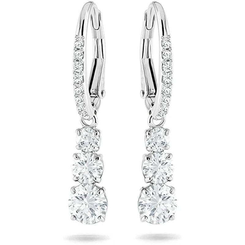 Sparkling Cubic Zirconia Drop Earrings for WomenE4004
