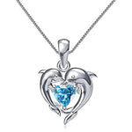 Romantic Love Dolphin Pendant Necklace for Women Exquisite Gift