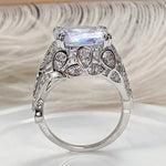 Beautiful Hollow CZ Ring – Rose Gold & Silver
