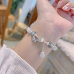 Opal Sea Blue Treasure Moonlight Crystal Bracelet