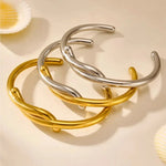 18k Gold Plated Stainless Steel Bracelet Bangles for Women